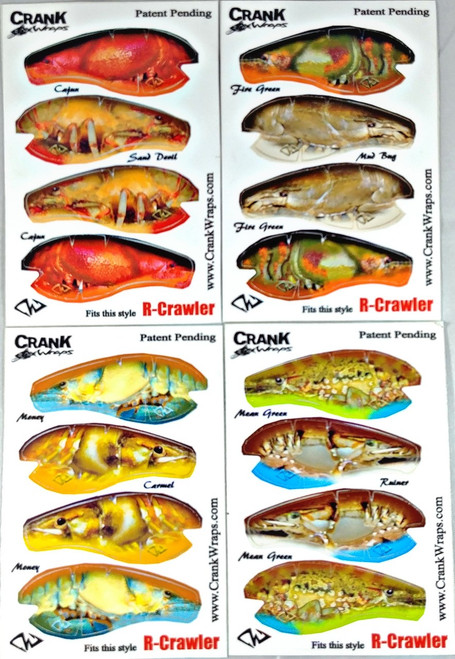 R Crawler Crankbait Crawfish 8 Piece Set