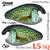 1.5 Square Bill Single Color 2 Pack