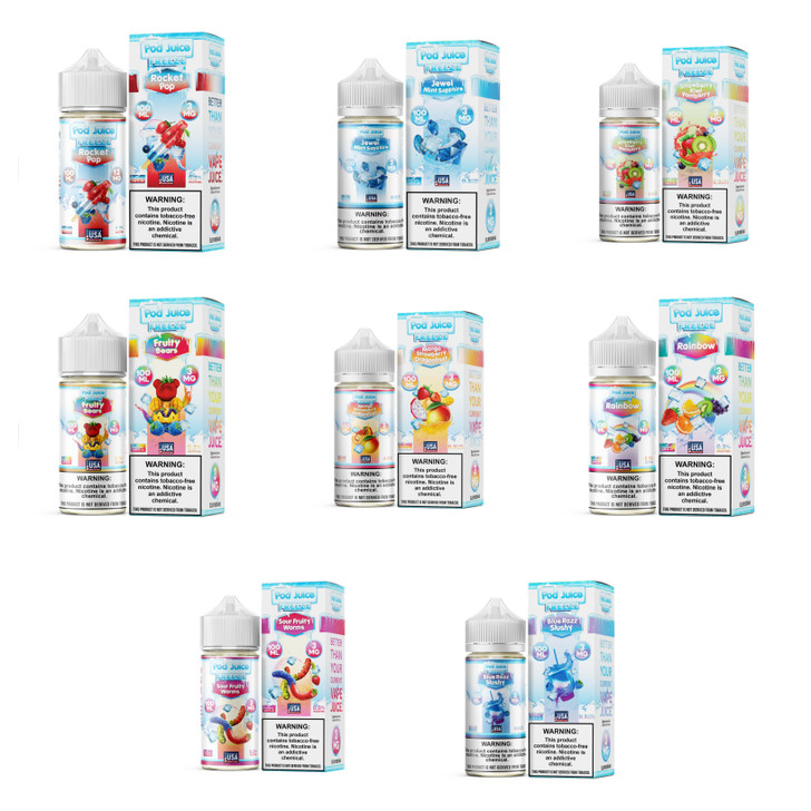 Pod Juice Freeze Tobacco Free Nicotine E-Juice 100ml 3MG