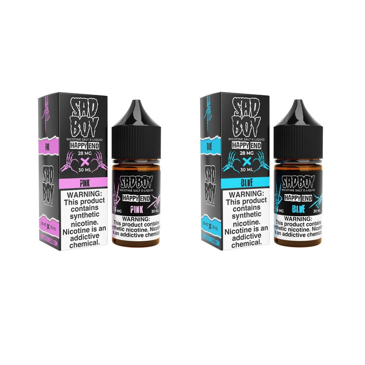 SadBoy Happy End Synthetic Nicotine 30ml Salt E-Juice 28MG