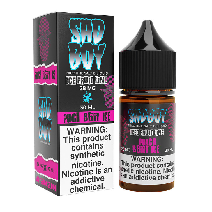 SadBoy Iced FruitLine Synthetic Nicotine 30ml Salt E-Juice 28MG