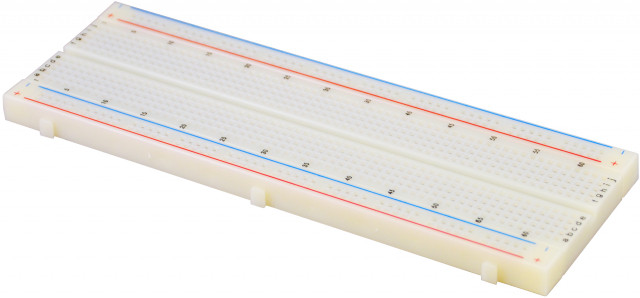 Elenco 9830 bredblox contains 830 tie points including four independent common bus lines