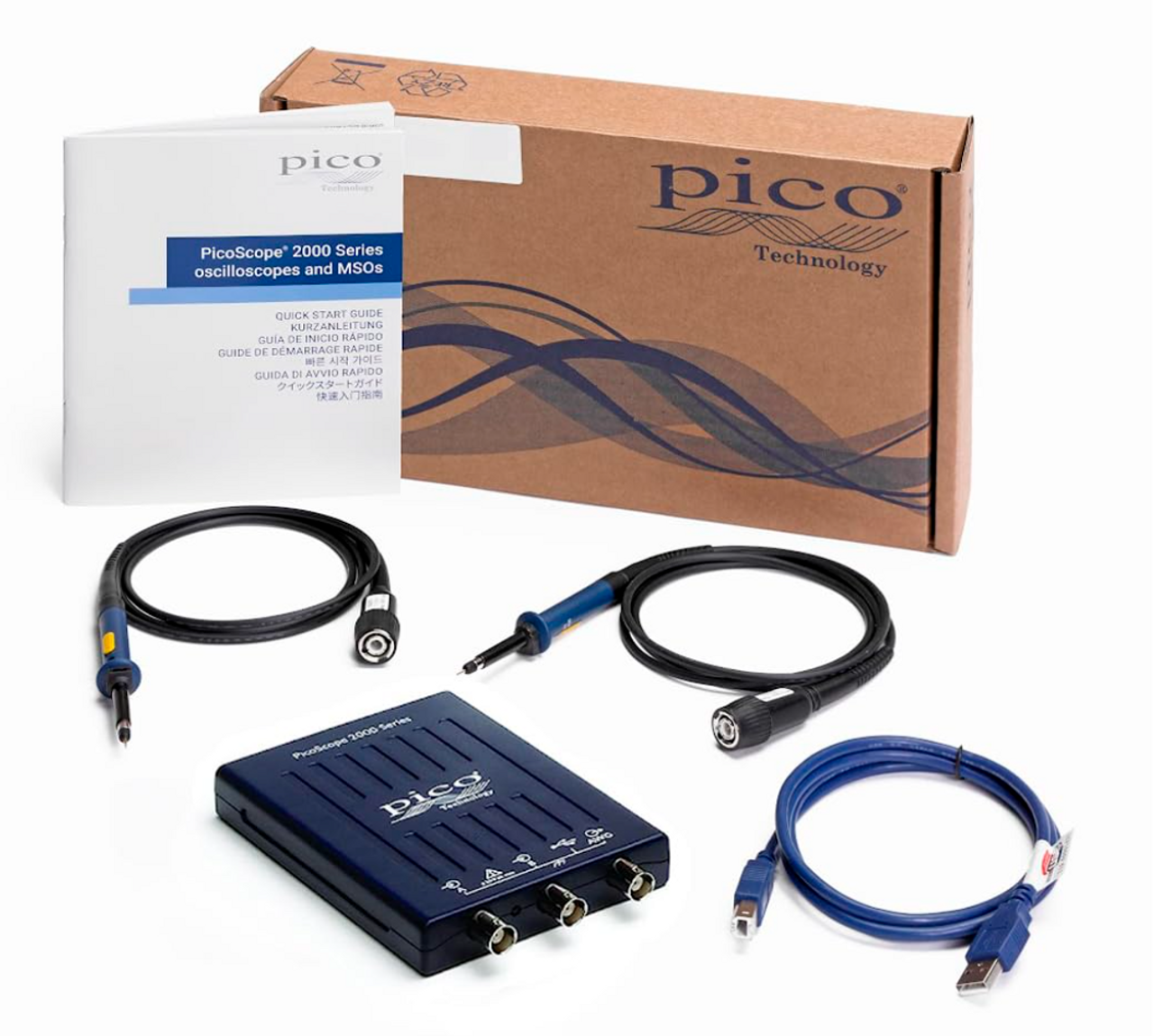 PicoScope 2204A USB 2-Channel Oscilloscope, Spectrum Analyzer, Function Generator, and Waveform Generator 10MHz, 100MS/s PicoScope 2204A USB 2-Channel Oscilloscope, Spectrum Analyzer, Function Generator, and Waveform Generator 10MHz, 100MS/s