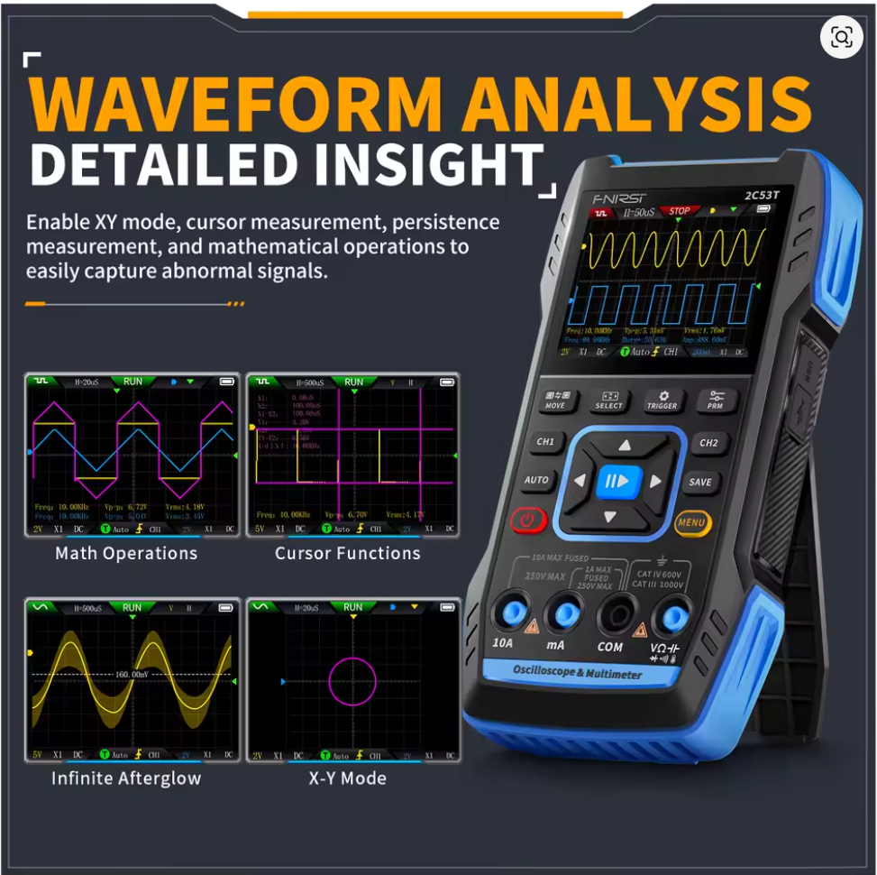 FNIRSI 2C53T 2-Channel Oscilloscope