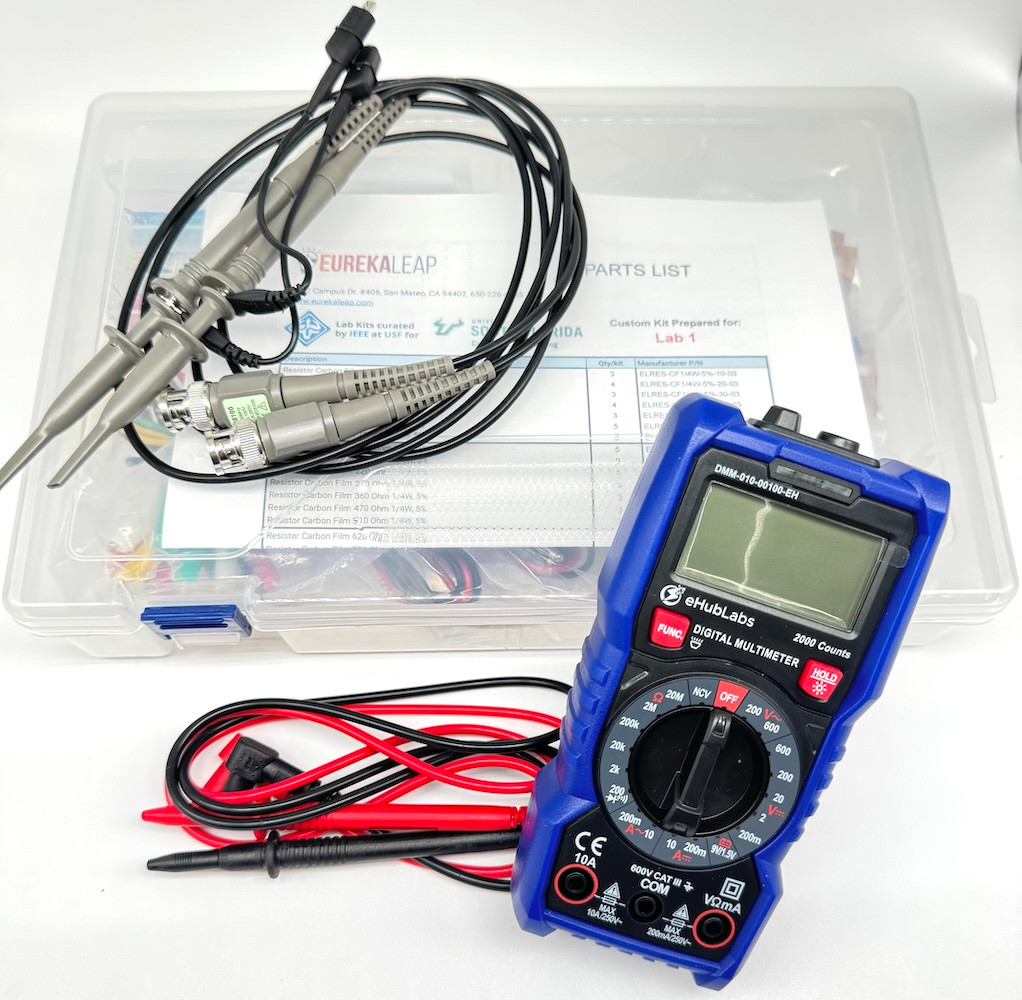 Bundle 3 - USF Engineering Lab 1 Kit with DMM & Probes