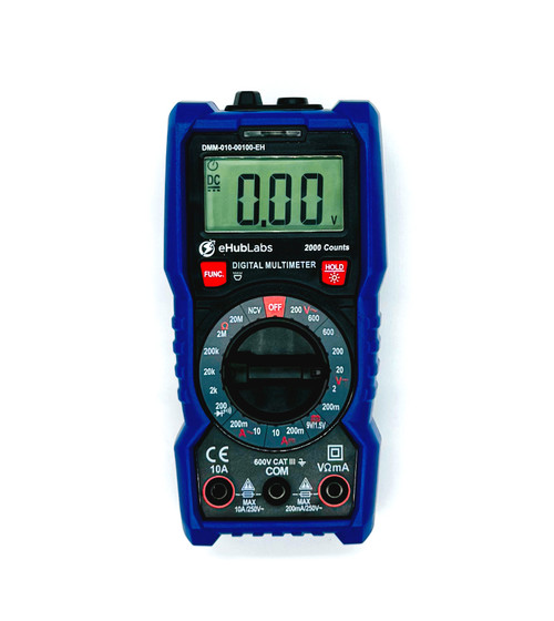 eHub Labs Digital Multimeter 2000 count with True RMS with extra fuses