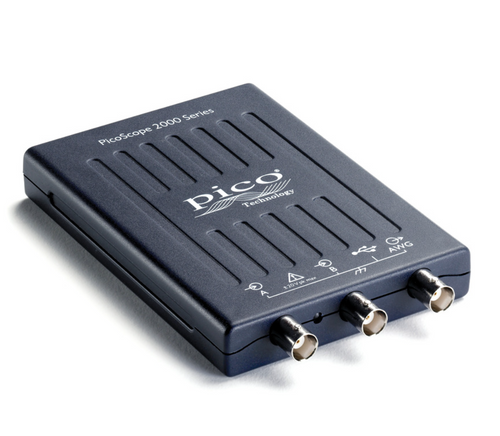 PicoScope 2204A USB 2-Channel Oscilloscope, Spectrum Analyzer, Function Generator, and Waveform Generator 10MHz, 100MS/s
