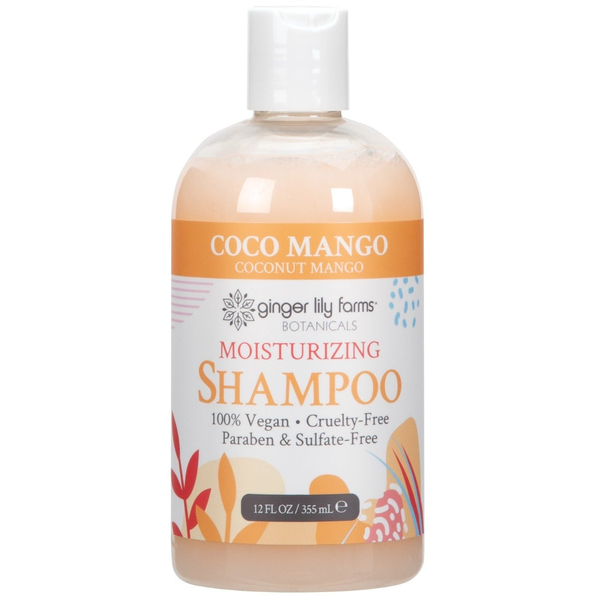Ginger Lily Farms Botanical Coco Mango Shampoo, 12oz Bottle