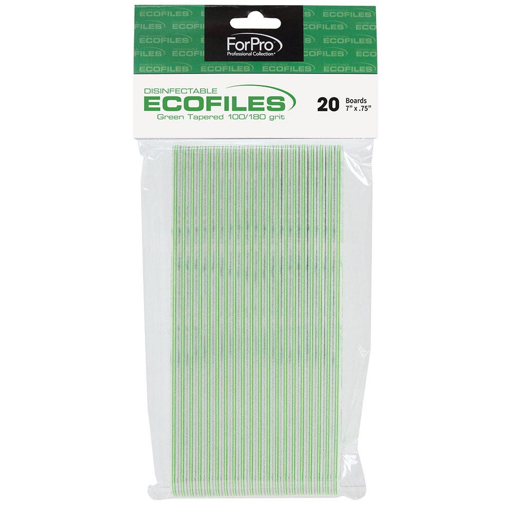 ForPro ECOFILES, Green Tapered, 100/180 Grit 20-ct.