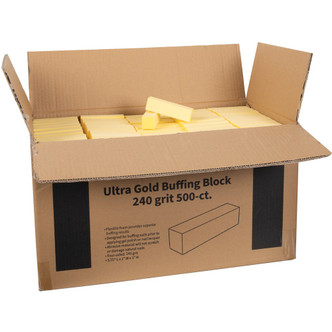 ForPro Ultra Gold Buffing Block 240 Grit 500-Count