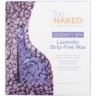 Too Naked Serenity Spa Lavender Strip-Free Wax Beads, 28.8 Ounces
