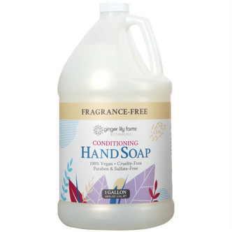 Ginger Lily Farms Botanicals Conditioning Liquid Hand Soap, Fragrance Free, 1 Gallon Refill