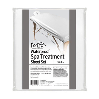 ForPro Waterproof Spa Treatment Massage Sheet Set White