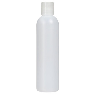 ForPro Cosmo Natural PET Disc Cap Bottle Round 8 Oz. 