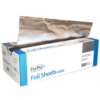 ForPro Embossed Pop-Up-Foil Sheet, Aluminum Foil, Pop-Up Dispenser, for Hair Color Application and Highlighting, 12" x 10.75" 500-ct.