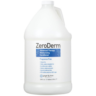ZeroDerm Advanced Therapy Moisturizing Conditioner, Fragrance-Free, 1 Gallon Refill