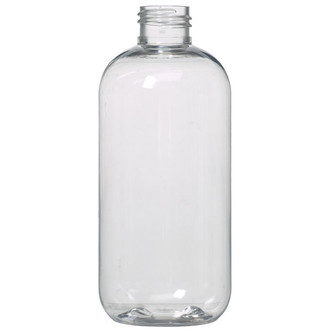 Boston Round PET 24/410 Clear 8 oz.