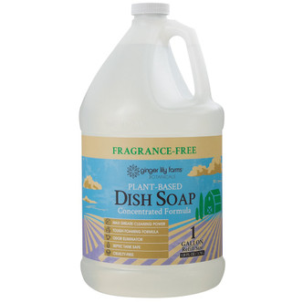 Fragrance-Free Plant-Based Dish Soap front of bottle