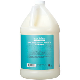 Ginger Lily Farms Salon Formula 100% Pure Morocco Argan Oil Body Wash, 1 Gallon