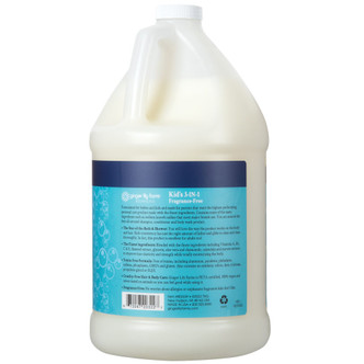 Ginger Lily Farms Botanicals Kid's 3-In-1 Shampoo, Conditioner & Body Wash, Fragrance Free, 1 Gallon