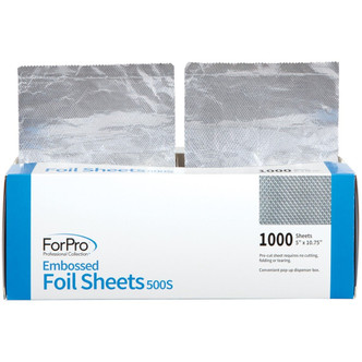 Embossed Foil Sheets 500S 5" x 10.75" Pop-Up Dispenser 1000 sheets