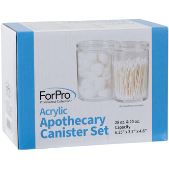 ForPro Acrylic Apothecary Canister Set