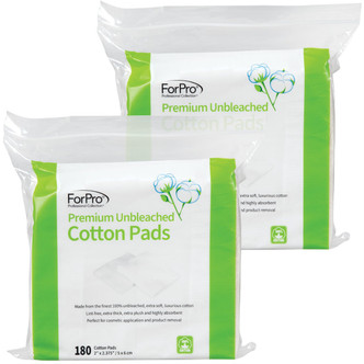 ForPro Premium Unbleached Cotton Pads