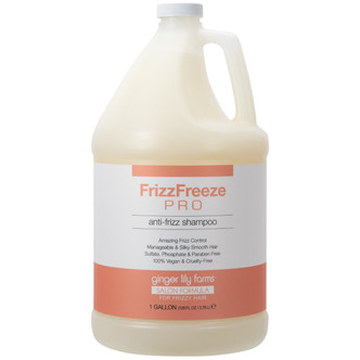 Ginger Lily Farms Salon Formula FrizzFreeze Pro Anti-Frizz Shampoo, 1 Gallon