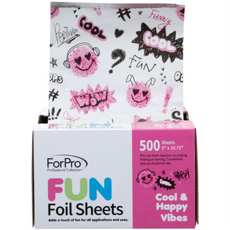 ForPro FUN Cool & Happy Vibes 5" Foil Sheets 500ct