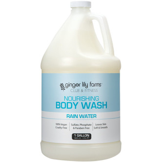 Ginger Lily Farms Club & Fitness Nourishing Body Wash, Rain Water, 1 Gallon