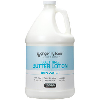 Ginger Lily Farms Club & Fitness Rain Water Soothing Butter Lotion, 1 Gallon