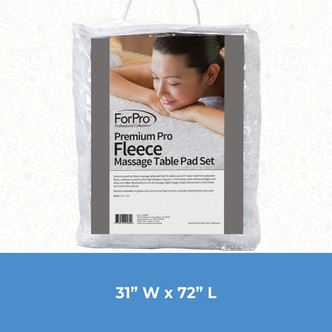 ForPro Premium Pro Fleece Massage Table Pad Set