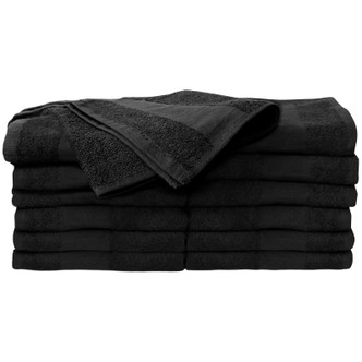 ForPro Premium Bleach Tough Salon Towels Black 12-Count