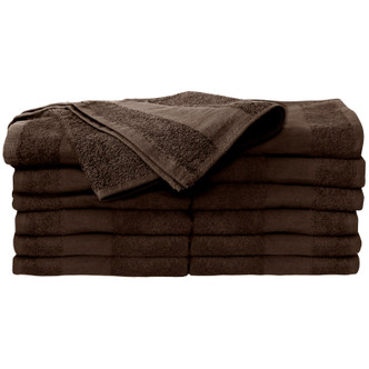 ForPro Premium Bleach Tough Salon Towels Chocolate 12-Count