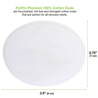 ForPro Premium 100% Cotton Ovals 100-ct