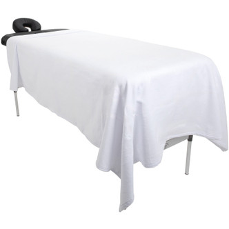 ForPro Luxury TerrySoft Flat Massage Sheet White
