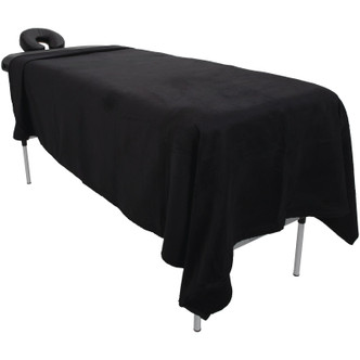 ForPro Luxury TerrySoft Flat Massage Sheet Black