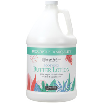 Ginger Lily Farms Botanicals Eucalyptus Tranquility Soothing Butter Lotion, 1 Gallon