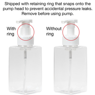 Ginger Lily Farms Foaming Hand Soap Dispenser Clear Bottle with White Pump 15 oz. 2-pk