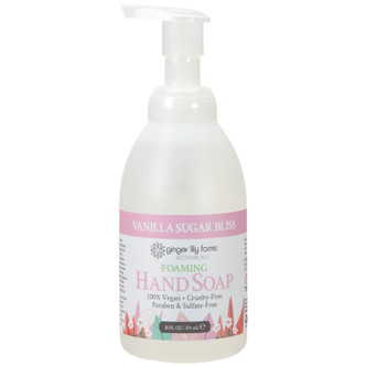 Ginger Lily Farms Botanicals Foaming Hand Soap, Vanilla Sugar Bliss, 20 oz. Pump Bottle