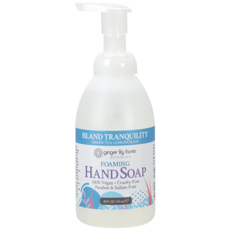 Ginger Lily Farms Botanicals Foaming Hand Soap, Island Tranquility, 20 oz. Pump Bottle