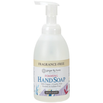 Ginger Lily Farms Botanicals Foaming Hand Soap, Fragrance-Free, 20 oz. Pump Bottle