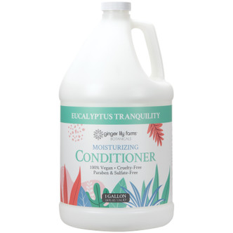 Ginger Lily Farms Botanicals Eucalyptus Tranquility Moisturizing Conditioner, 1 Gallon (Pack of 4)