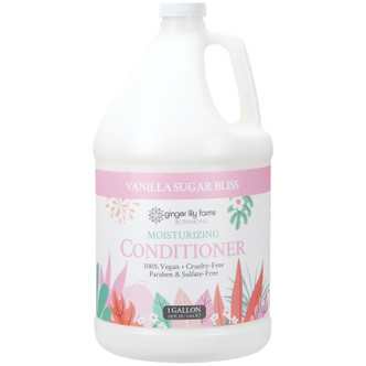 Ginger Lily Farms Botanicals Vanilla Sugar Bliss Moisturizing Conditioner, 1 Gallon (Pack of 4)