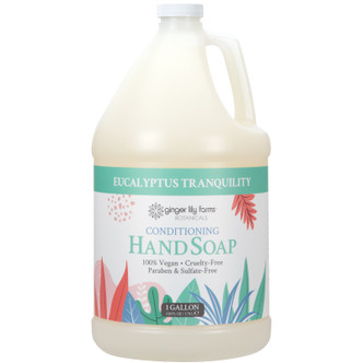 Ginger Lily Farms Botanicals Eucalyptus Tranquility Conditioning Hand Soap, 1 Gallon (Pack of 4)