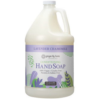 Ginger Lily Farms Botanicals Lavender Chamomile Conditioning Hand Soap, 1 Gallon (Pack of 4)