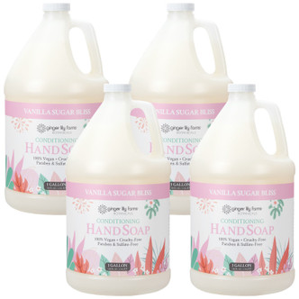 Ginger Lily Farms Botanicals Vanilla Sugar Bliss Conditioning Hand Soap, 1 Gallon (Pack of 4)