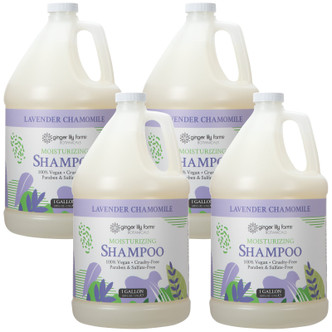 Ginger Lily Farms Botanicals Lavender Chamomile Moisturizing Shampoo, 1 Gallon (Pack of 4)