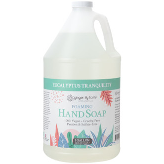 Ginger Lily Farms Botanicals Foaming Hand Soap, Eucalyptus Tranquility, 1 Gallon Refill (Pack of 4)