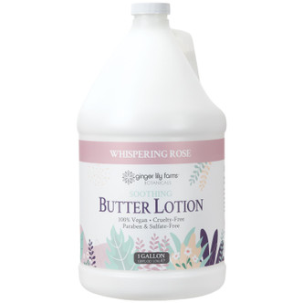Ginger Lily Farms Botanicals Whispering Rose Soothing Butter Lotion, 1 Gallon